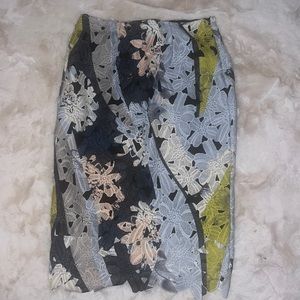 Bar III Lace Floral Skirt